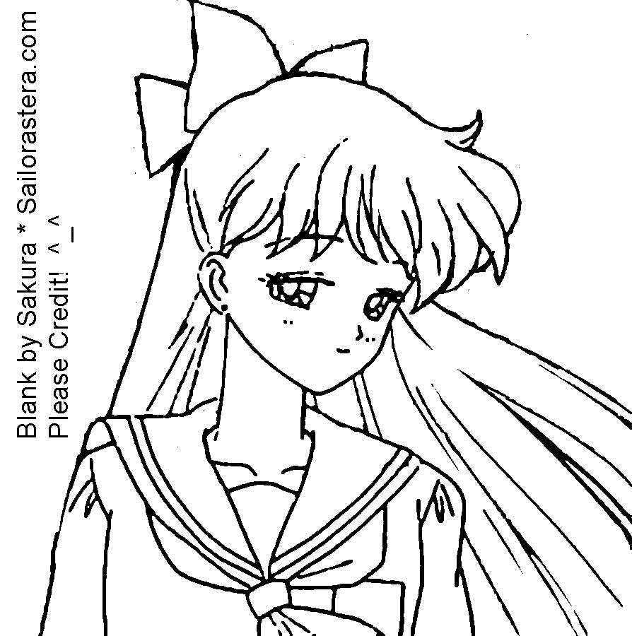 sailor venus mina coloring pages - photo #11