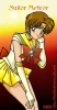 Sailor Meteor - The bun is too small.  Otherwise, I like this edit.  The bodysuit is slightly yellow which is nice.  The shooting star on the brooch is kinda neat.