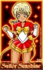 Sailor Sunshine - I swear I do more 'Sailor Sun's than anything else!  Well this one I had fun with.  Lots of playing around with the background, and I found a rad way to make that fiery nametag (as seen on the Sailor Sun in the first row above).  The braid sucks but what do you want from me?  Had to redraw the outlines to make the fuku eternal.