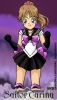 Sailor Carina - Way fun edit!  I had so much fun playing with the background on this one, melting and what not.  Edit itself was pretty simple, I really love how the ponytail came out.  Notice the necklace, and slightly altered tiara.