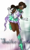 Sailor Eros - I love the colors!  And her mark on her forehead was fun as well.  If you don't already recognize the pose/image, can you tell who it was?  I am really proud of that ponytail.