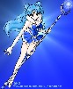 Sailor Neona - The staff took FOREVER, but I really liked the hair, and the fuku looks so rad.  Too bad the lines look so pixely...