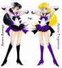 Sailor Astera in her two forms!
